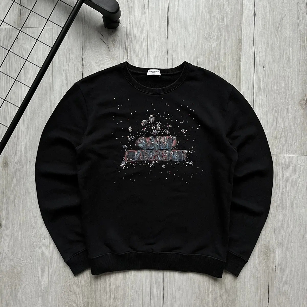 Men's Black Graphic Sweater